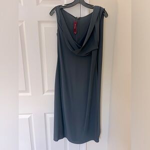 Sies Marian over the shoulder drape midi dress